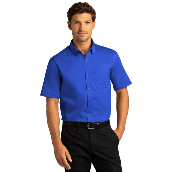 Port Authority Short Sleeve SuperPro React Twill Shirt. | Promotional ...